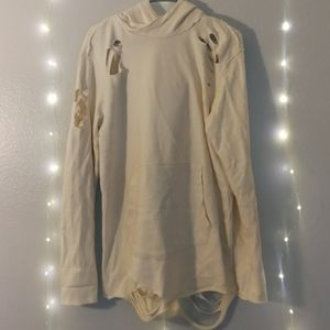 Kangaroo pocket hooded sweatshirt dress